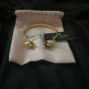 Kate Spade Gold Bracelet with Floral Design